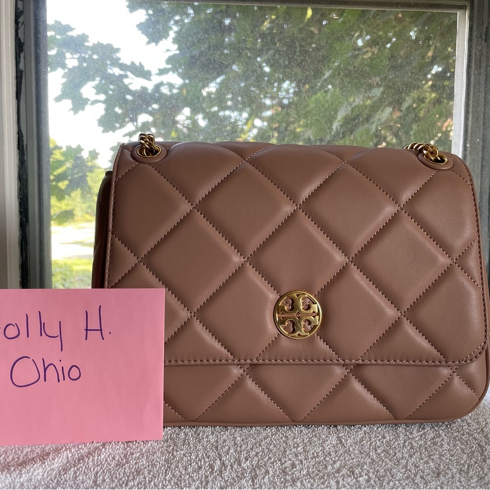 💟 Brand New - Tory Burch Willa Soft Quilt Large Shoulder Bag 💟